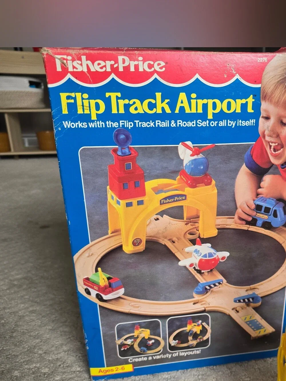 Fisher Price Flip Track Airport 1991 Replacement Pieces. NOT COMPLETE SET